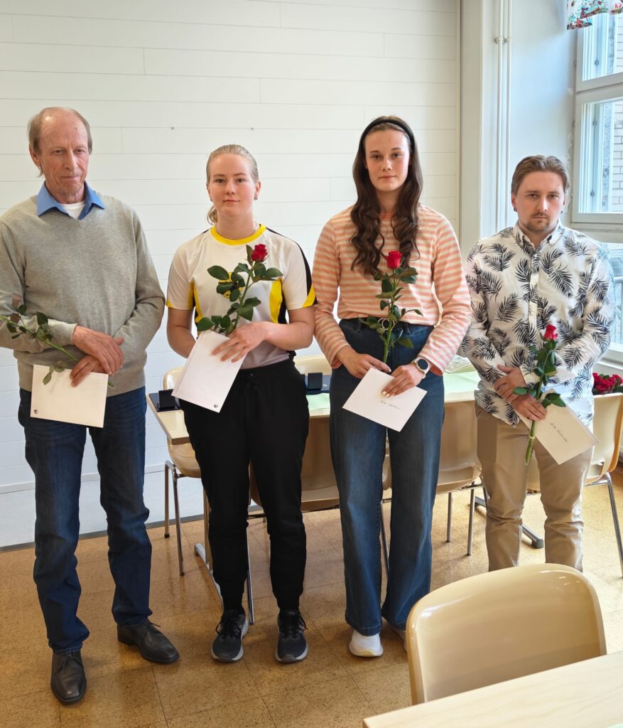 Kuva palkituista urheilijoista