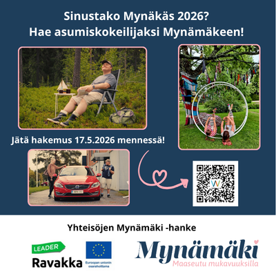 Sinustako vuoden 2026 Mynäkäs? Hae asumiskokeilijaksi Mynämäkeen